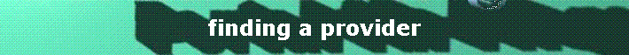 finding a provider